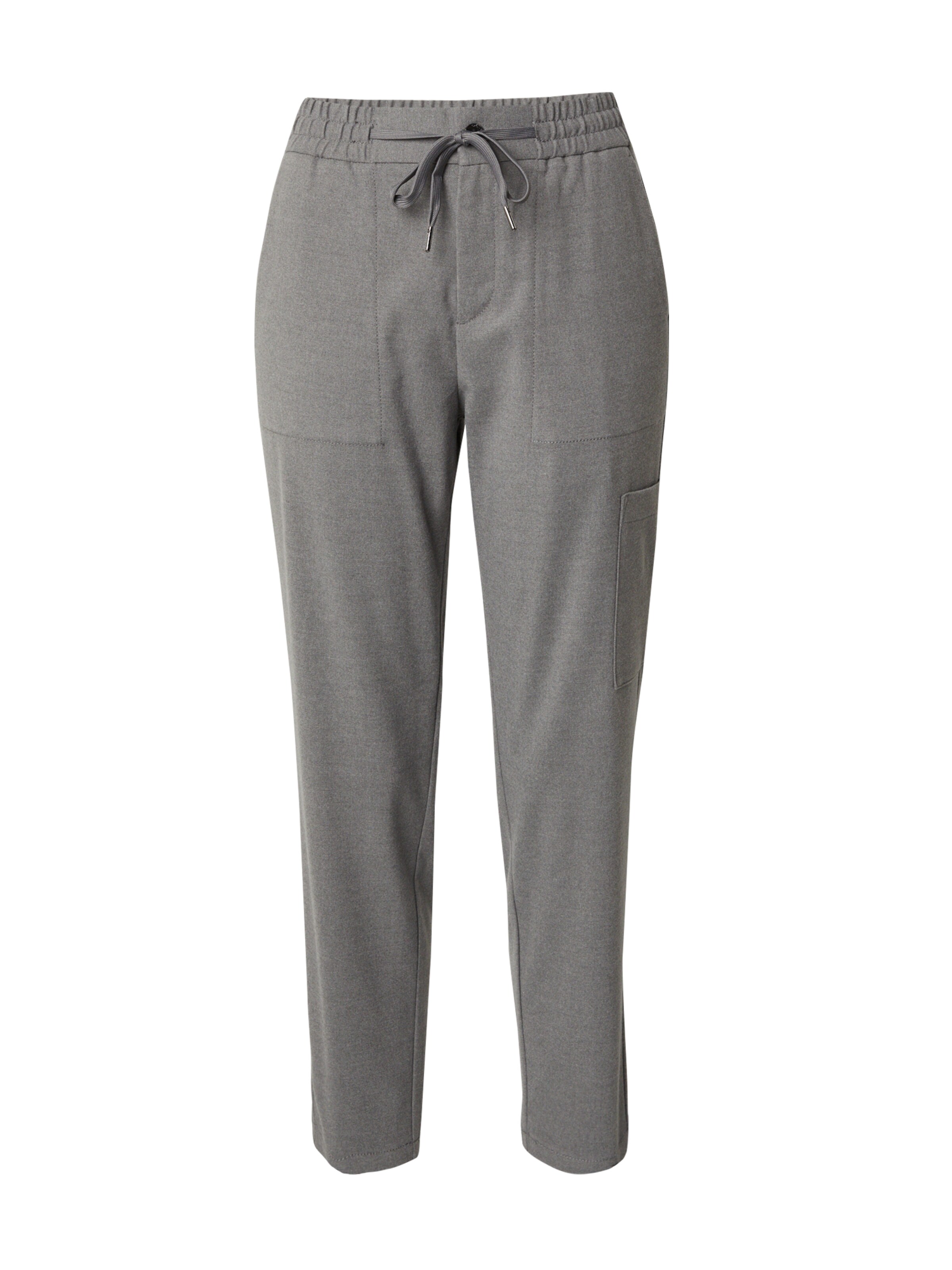 s.Oliver Tapered Broek in Grijs: voorkant