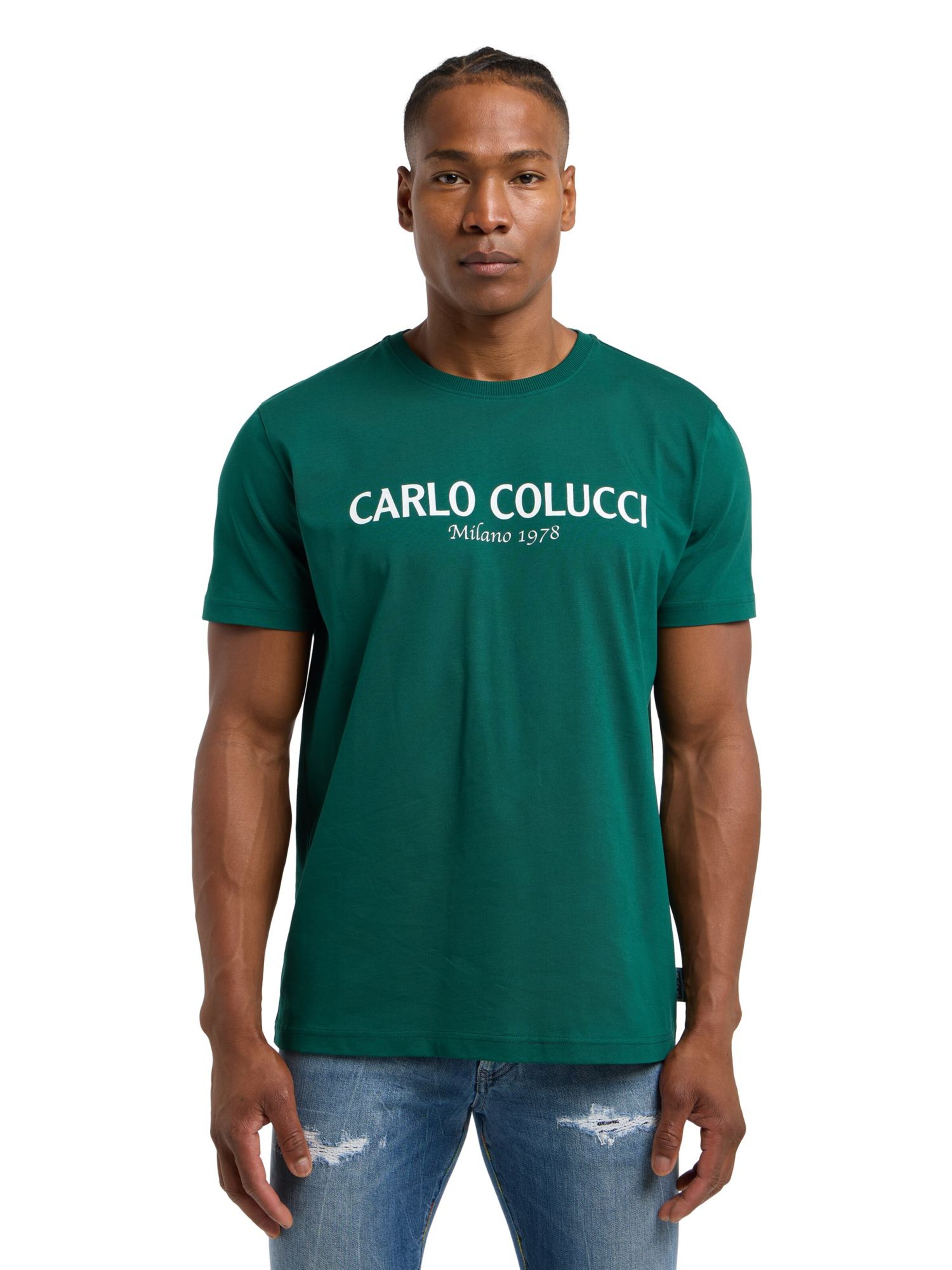 Carlo Colucci Shirt 'Di Comun' in Green: front