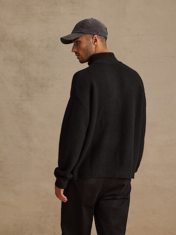DAN FOX APPAREL Sweater 'Marek' in Black