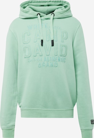 CAMP DAVID - Sweatshirt em verde: frente