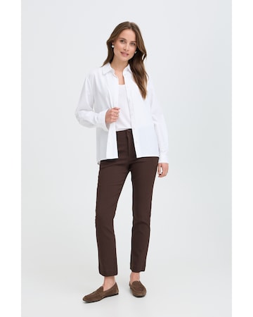 b.young Slimfit Chino kalhoty – hnědá