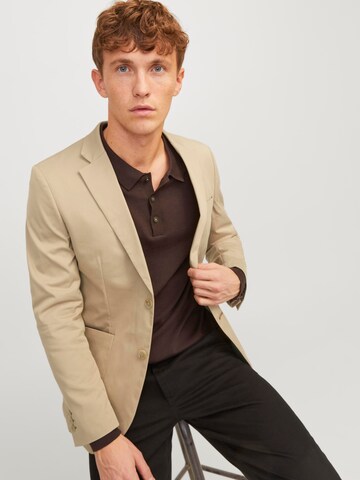 JACK & JONES Slim Fit Sakko 'Austin' in Beige