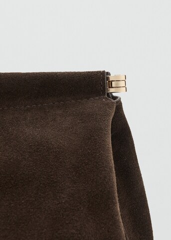 MANGO Clutch 'Min Paulo' in Brown