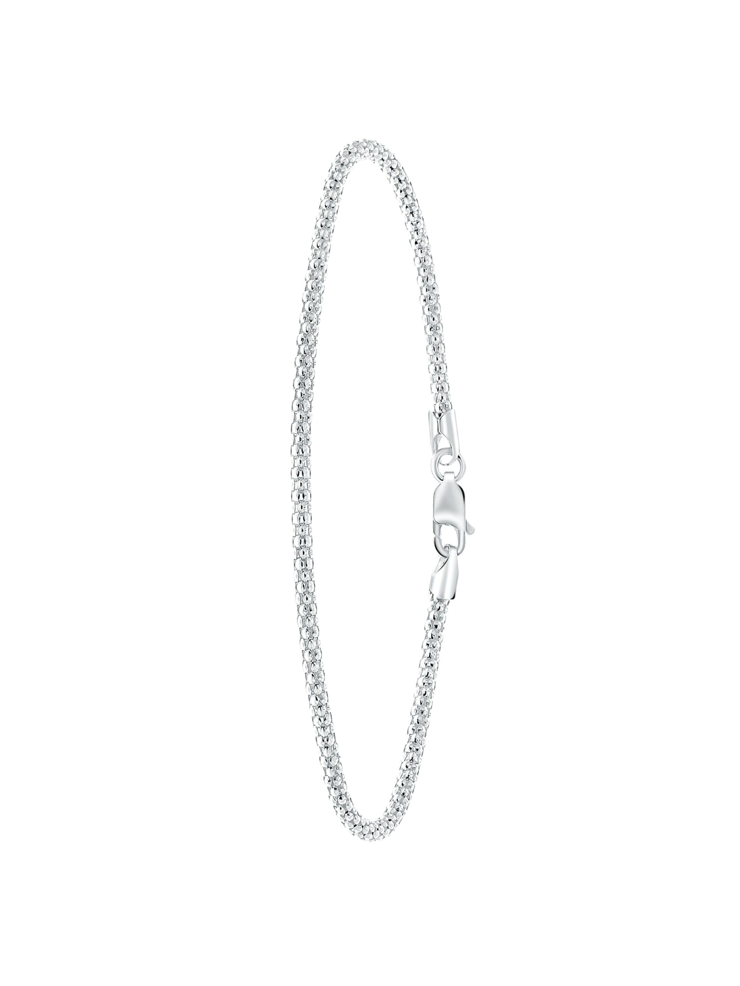 Lucardi Armband 'Basic' in Silber: Vorderseite