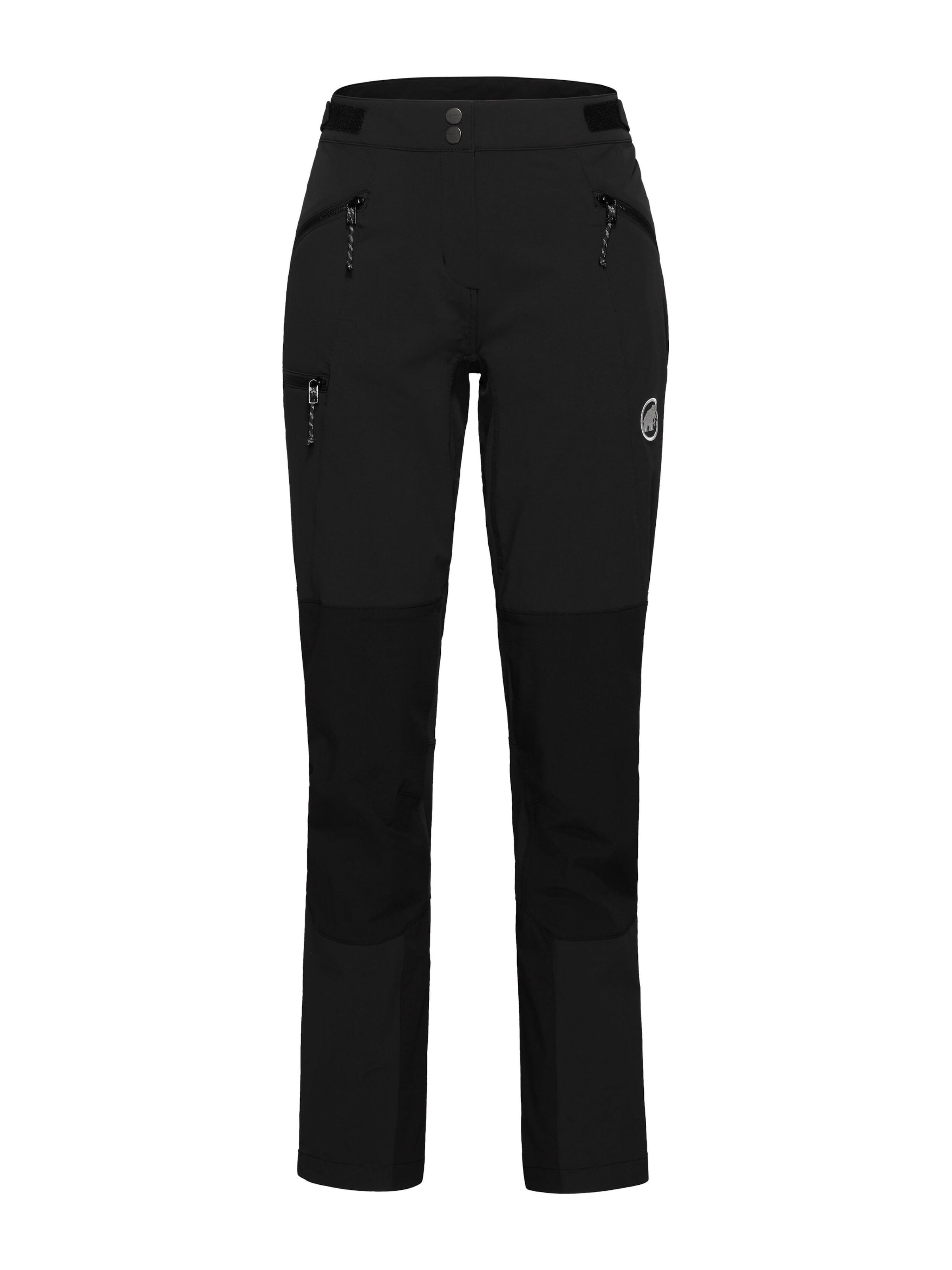 MAMMUT Regular Outdoor Pants in Black: front