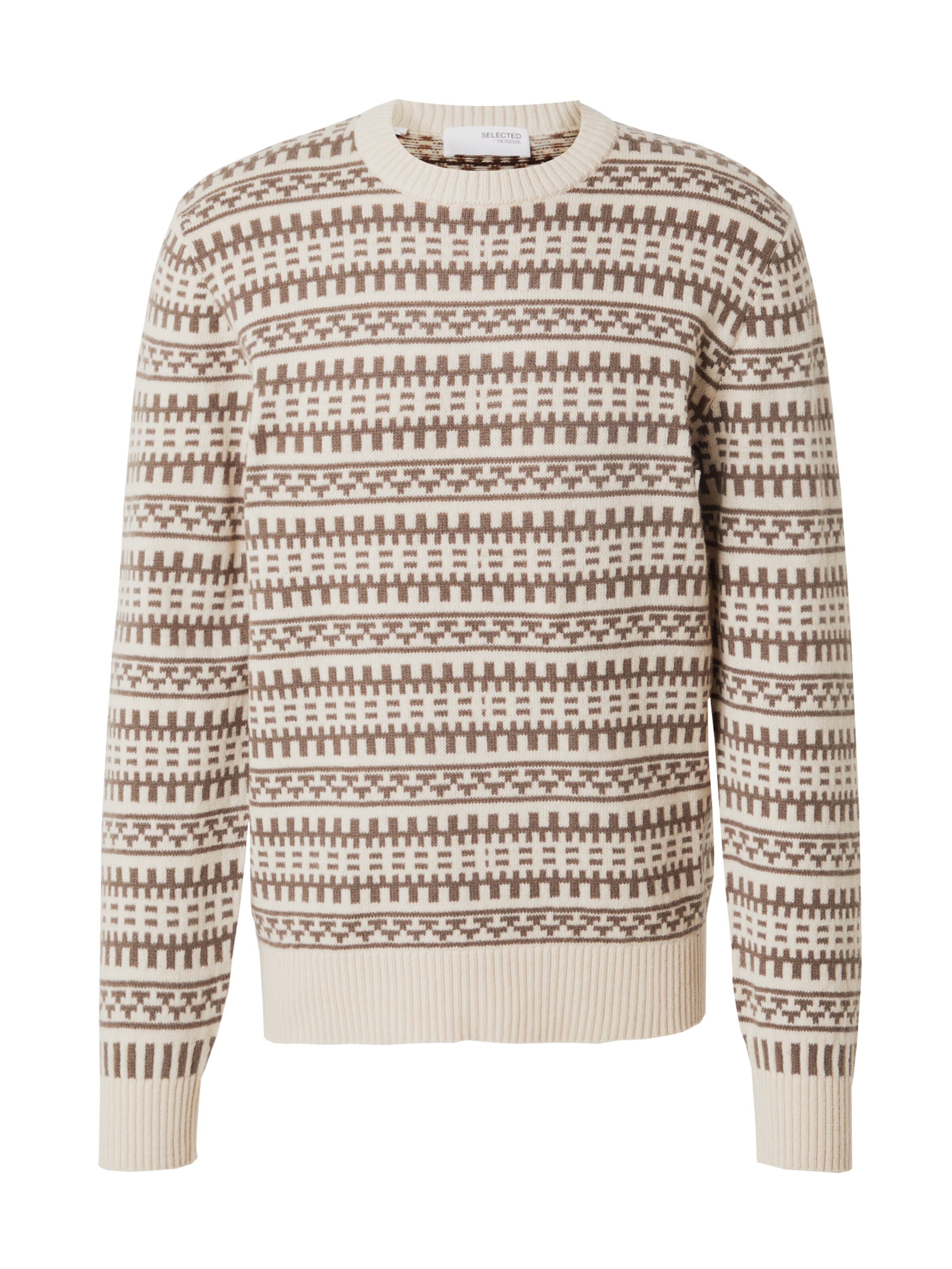Pullover 'FARFLY' di SELECTED in beige: frontale