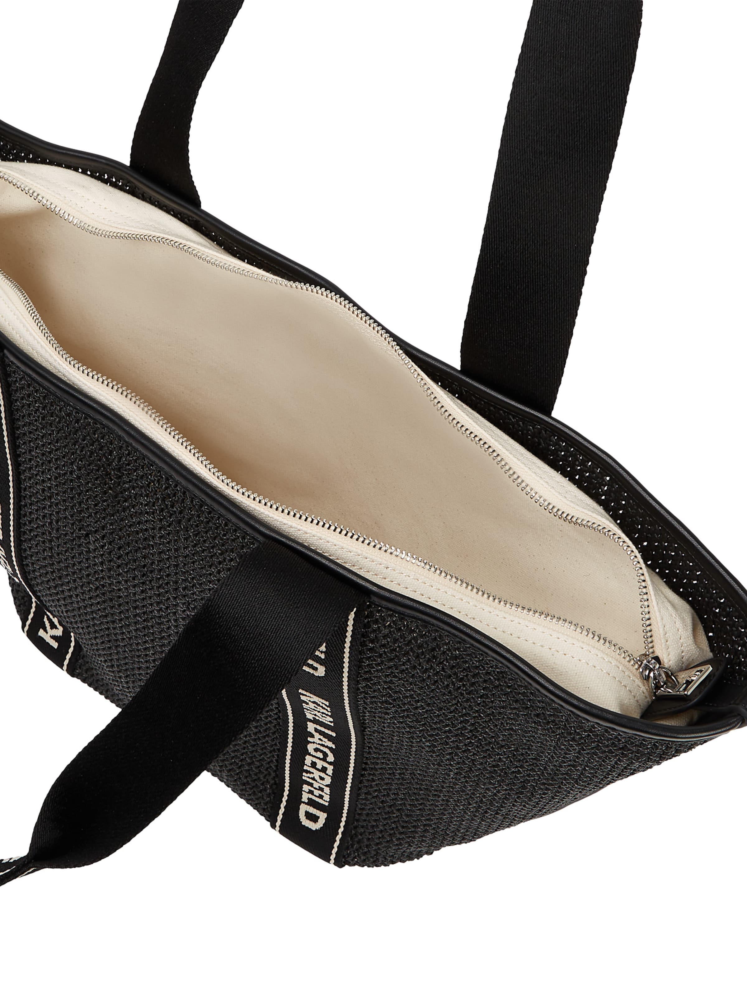 Karl Lagerfeld Плажна чанта 'Essential' в черно