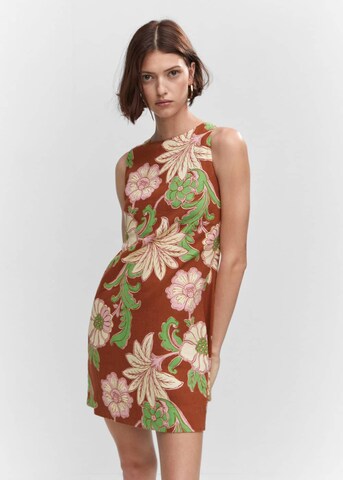 MANGO Summer Dress 'Noemi' in Brown: front