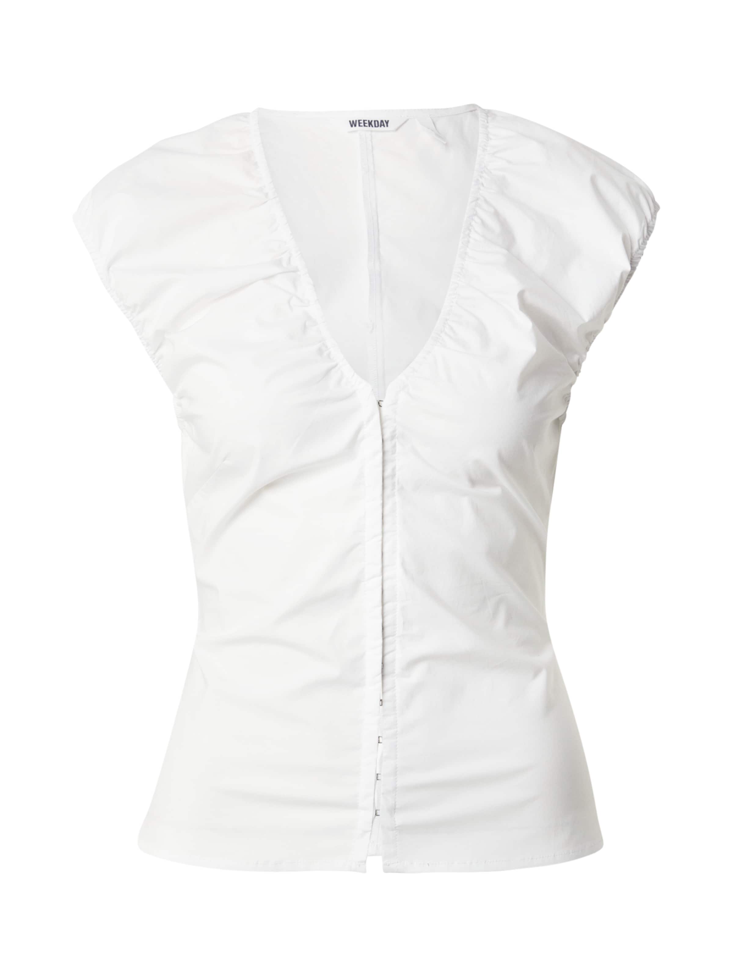 WEEKDAY Blouse 'Lise' in White: front