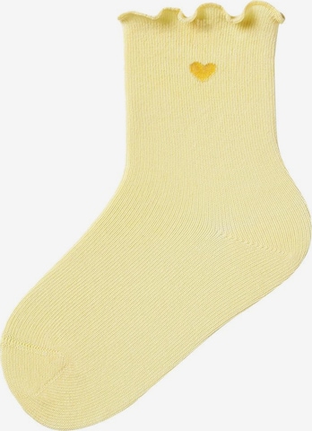 NAME IT Socken 'Blomst' in Gelb: predná strana