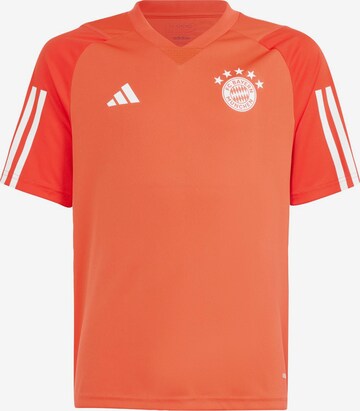 ADIDAS PERFORMANCE Λειτουργικό μπλουζάκι 'FC Bayern München Tiro 23' σε κόκκινο: μπροστά