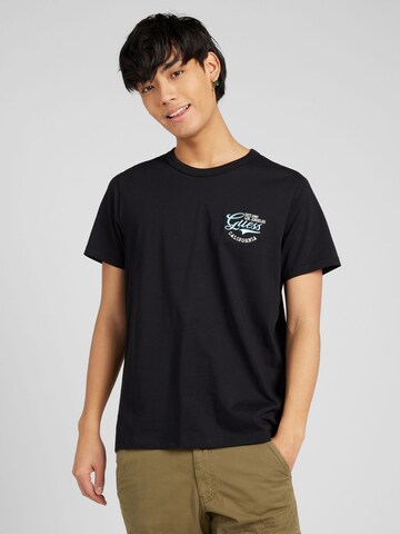 GUESS T-Shirt in Schwarz: Vorderseite