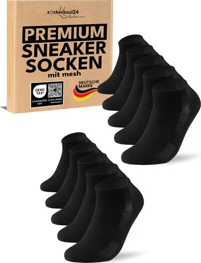 sockenkauf24 Füßlinge 'Mesh Sneaker Socken' in 35-38 in schwarz, Produktansicht