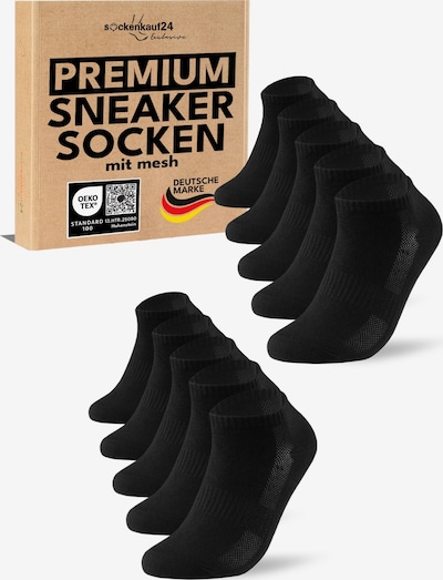 sockenkauf24 Füßlinge 'Mesh Sneaker Socken' in 35-38 in schwarz, Produktansicht