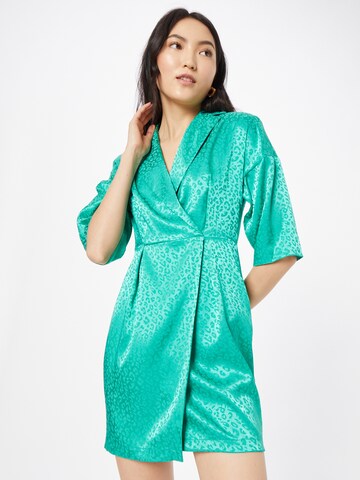 Closet London Shirt Dress in Green: front