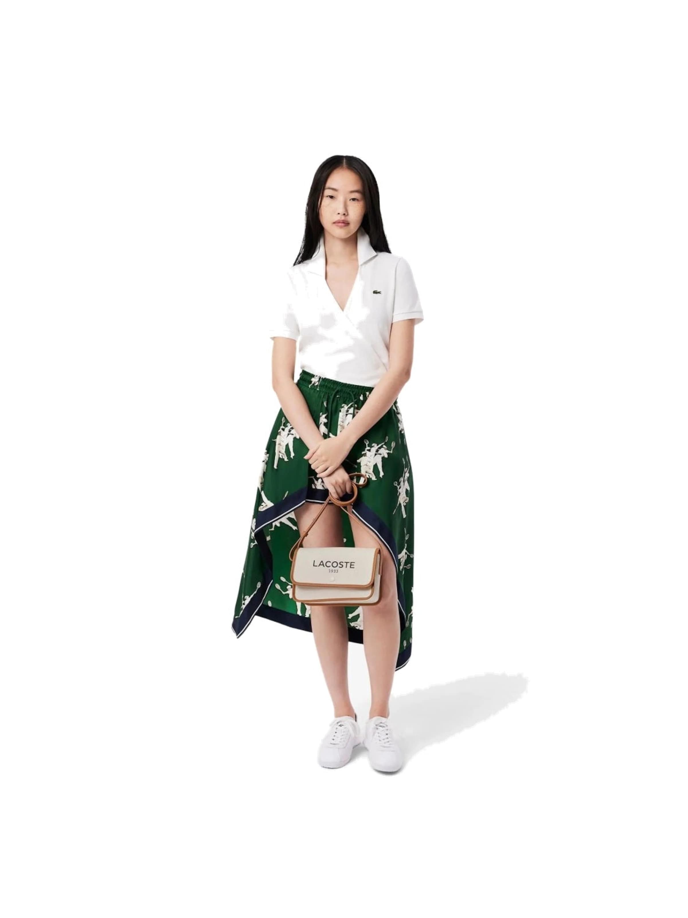 LACOSTETorba preko ramena 'Lacoste Sac Bandoulière Heritage Canvas Natural Tan' - bijela boja