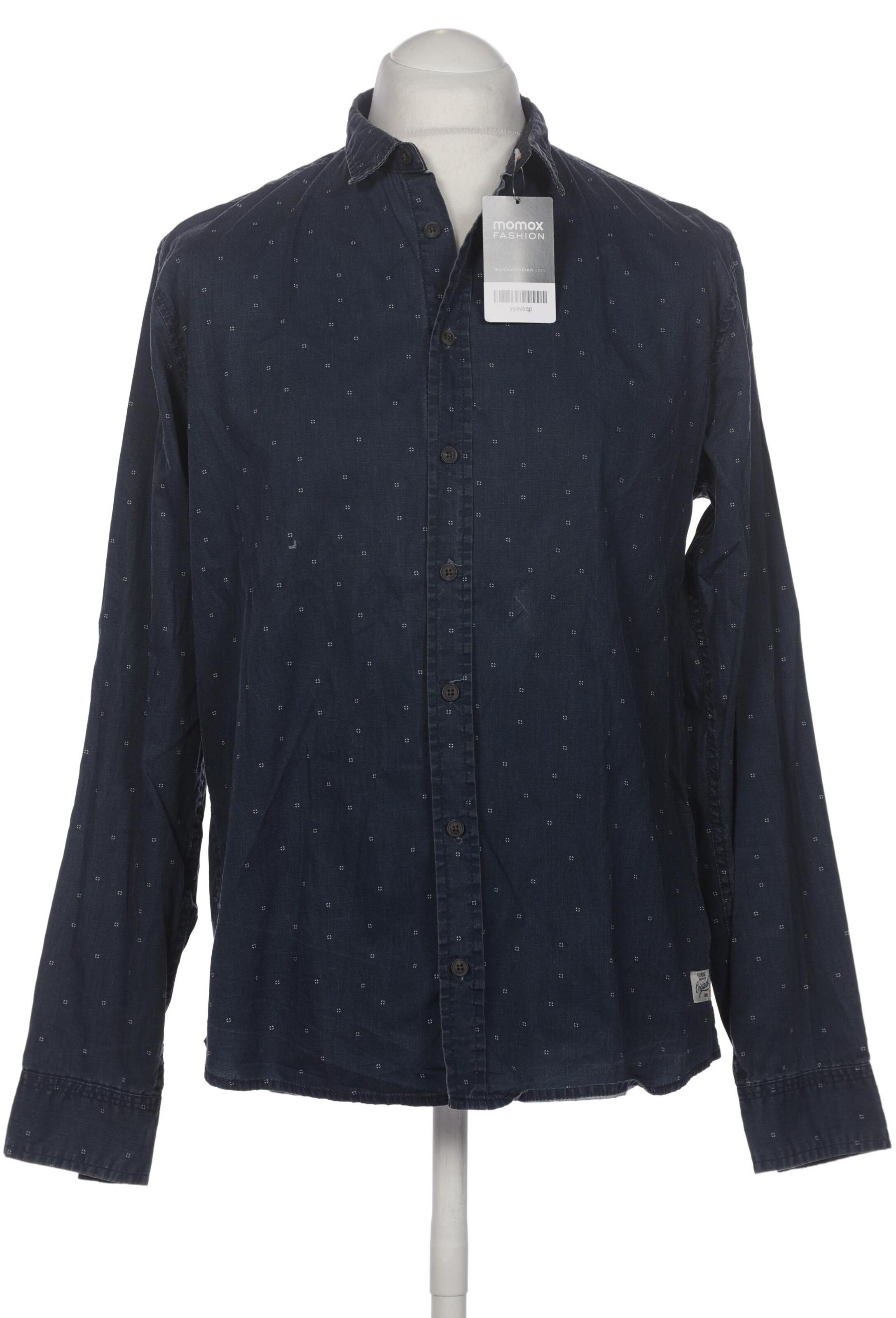 BLEND Hemd L in Blau: Vorderseite