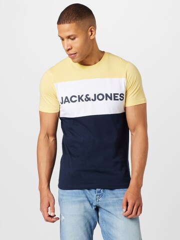 Regular fit Maglietta di JACK & JONES in giallo: frontale