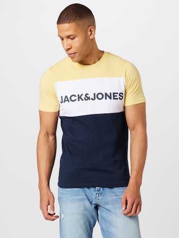 JACK & JONES Regular fit Μπλουζάκι σε κίτρινο: μπροστά