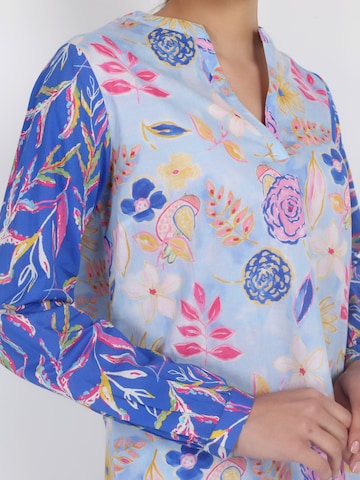 VICCI Germany Bluse mit V-Ausschnitt in Blau