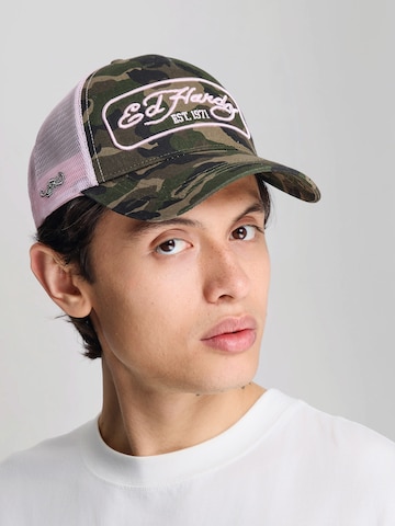 Ed Hardy Cap '1971' in Green: front