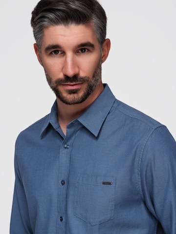 Ombre Regular fit Zakelijk overhemd in Blauw