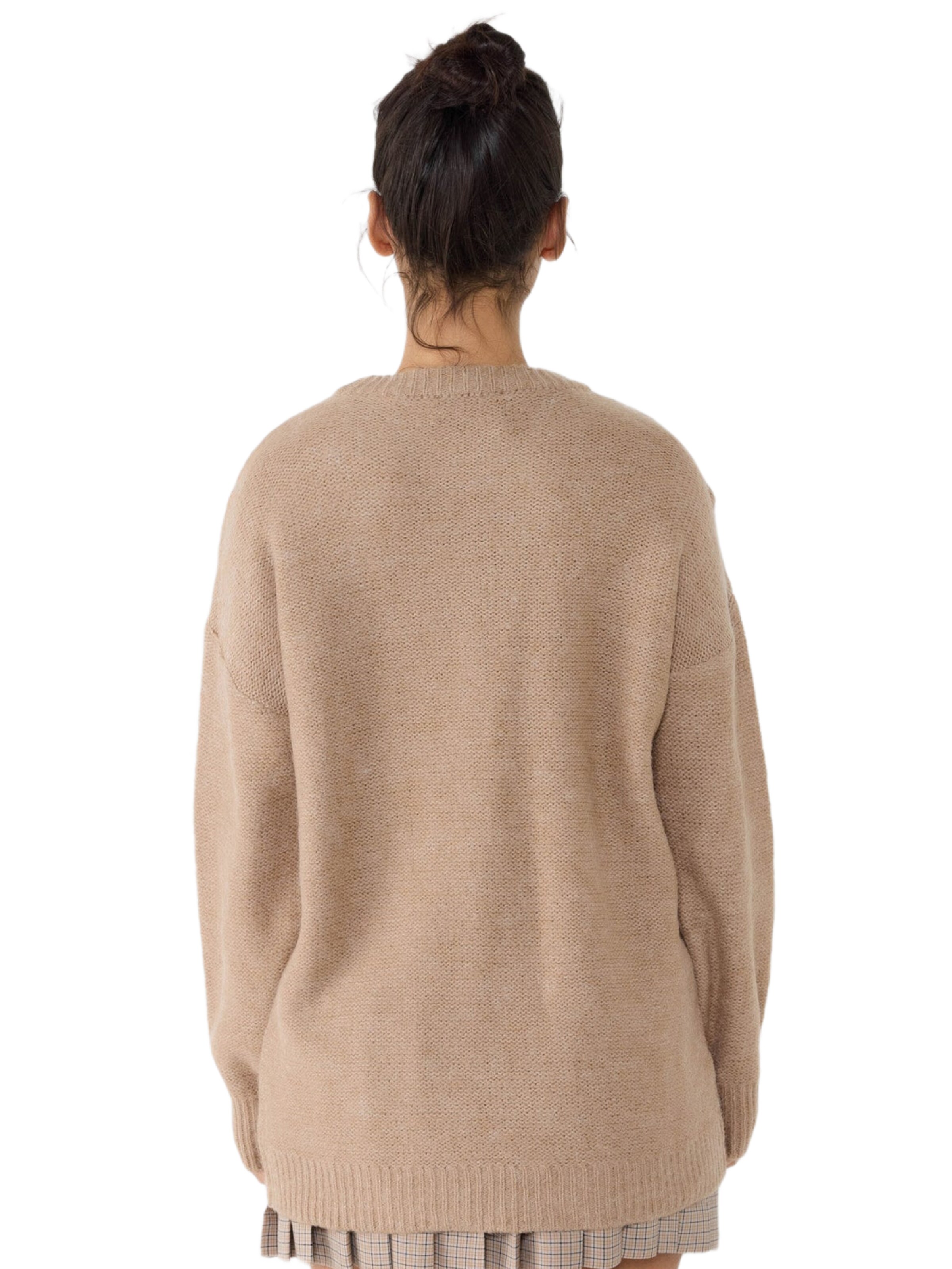 No Matter What Pullover in Beige