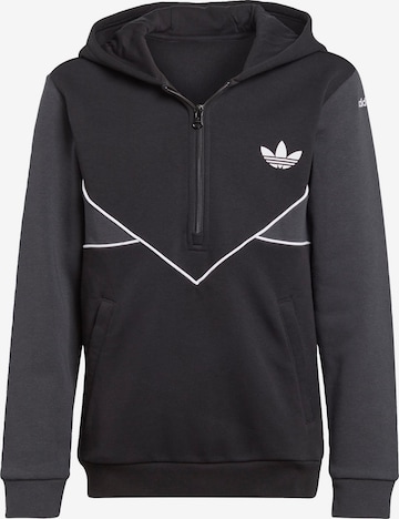 Bluză de molton 'Adicolor ' de la ADIDAS ORIGINALS pe negru: față