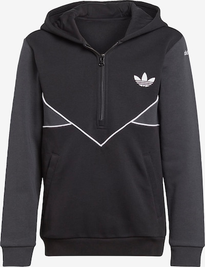 ADIDAS ORIGINALS Sweatshirt 'Adicolor ' in de kleur Donkergrijs / Zwart / Wit, Productweergave