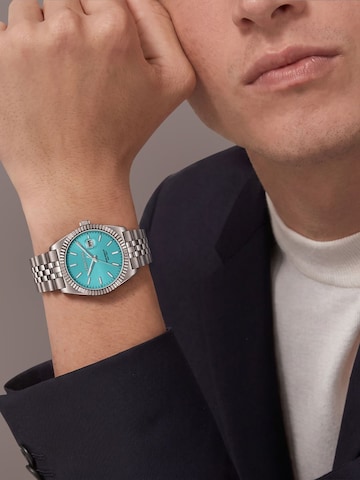 CERRUTI 1881 Zegarek analogowy 'Date watch Chienti' w kolorze srebrny