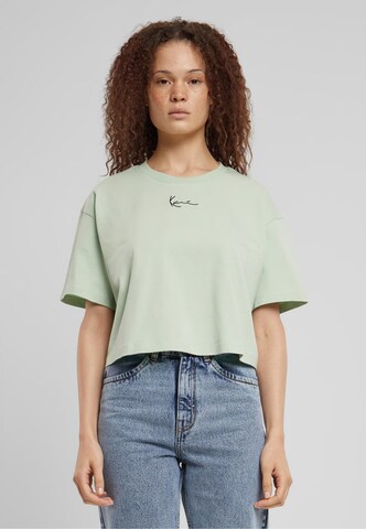 Karl Kani - Camisa 'Essential' em verde: frente