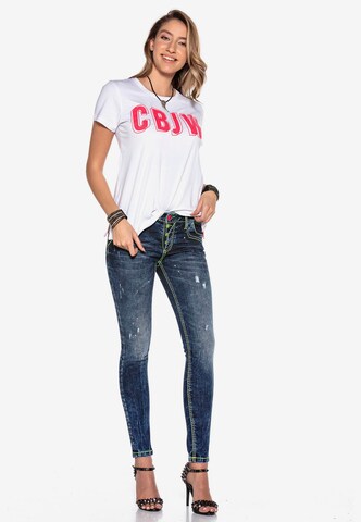 CIPO & BAXX Shirt 'CBJW Neon' in Wit