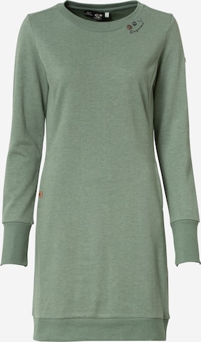 Ragwear Jurk 'MENITA' in Groen: voorkant