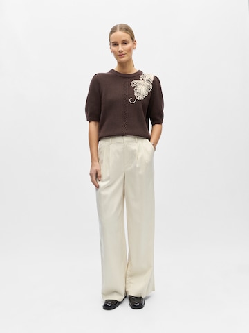 OBJECT Свободный крой Брюки со складками 'OBJTUBA' в Бежевый