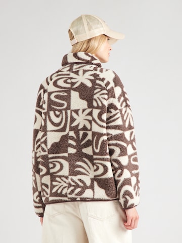 QUIKSILVER Fleece jas 'CHALOK' in Bruin