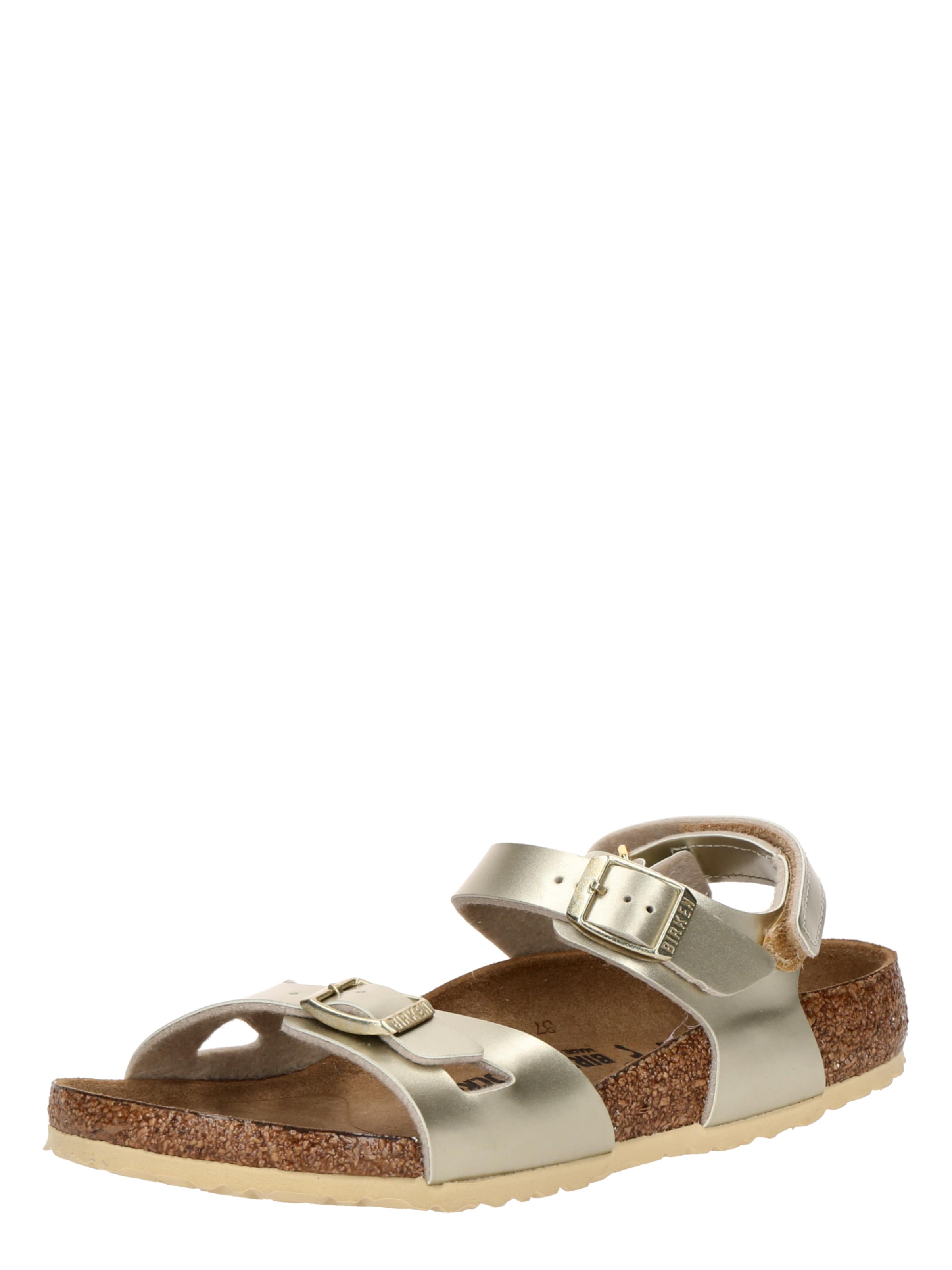 BIRKENSTOCKOtvorene cipele 'Rio' - zlatna boja: prednji dio