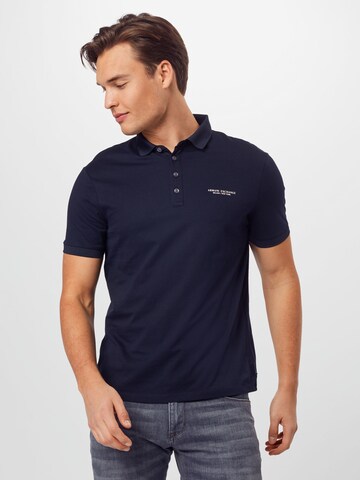 ARMANI EXCHANGE Poloshirt in Blau: predná strana