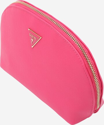 GUESS - Mala de higiene 'Dome' em rosa: frente