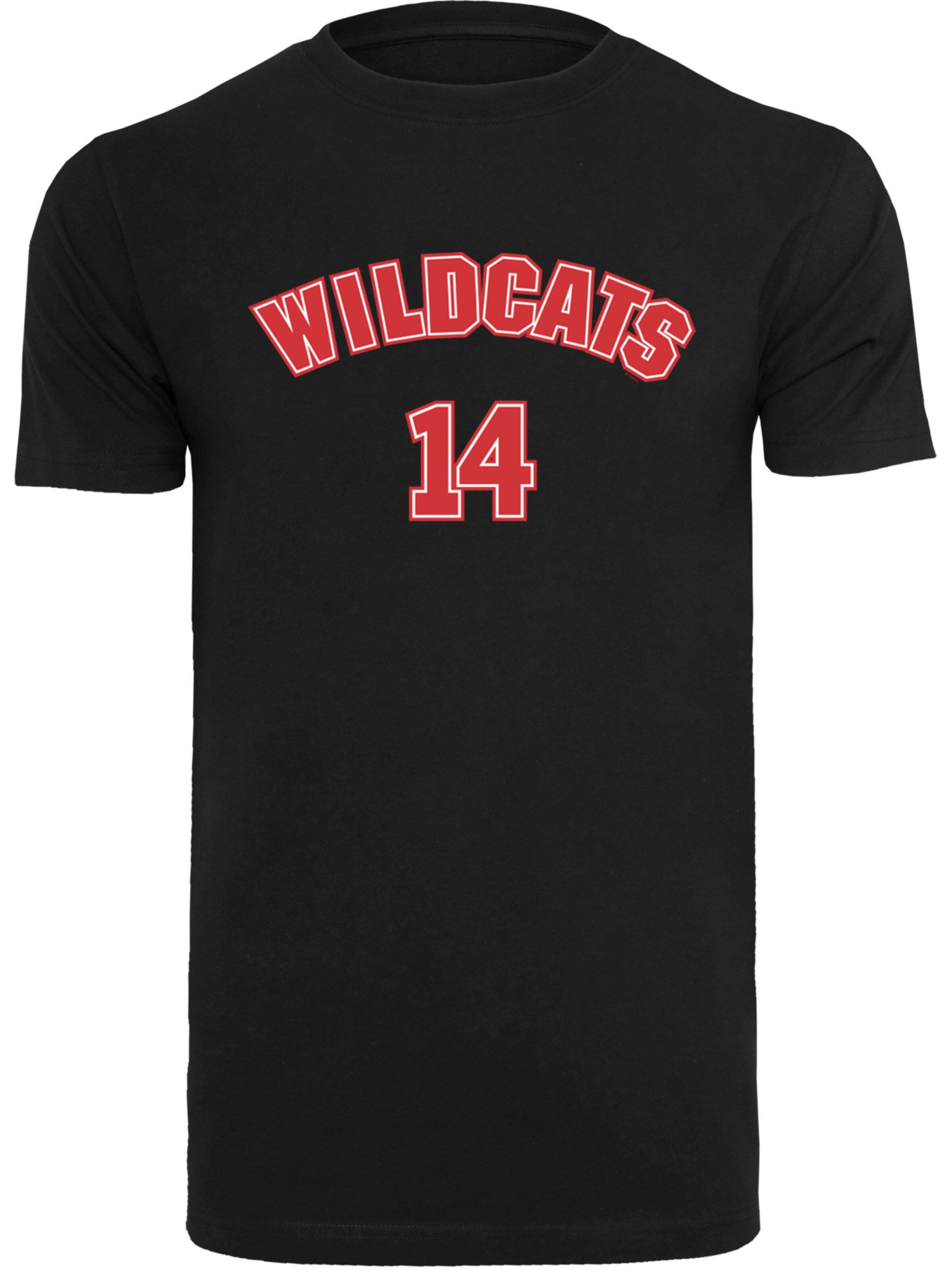 T-Shirt 'Disney High School Musical The Musical Wildcats 14' F4NT4STIC en noir : devant