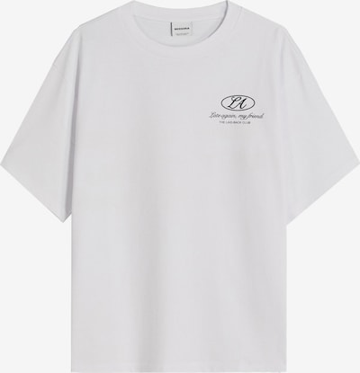 Bershka Majica u zeleno smeđa / crna / bijela, Pregled proizvoda