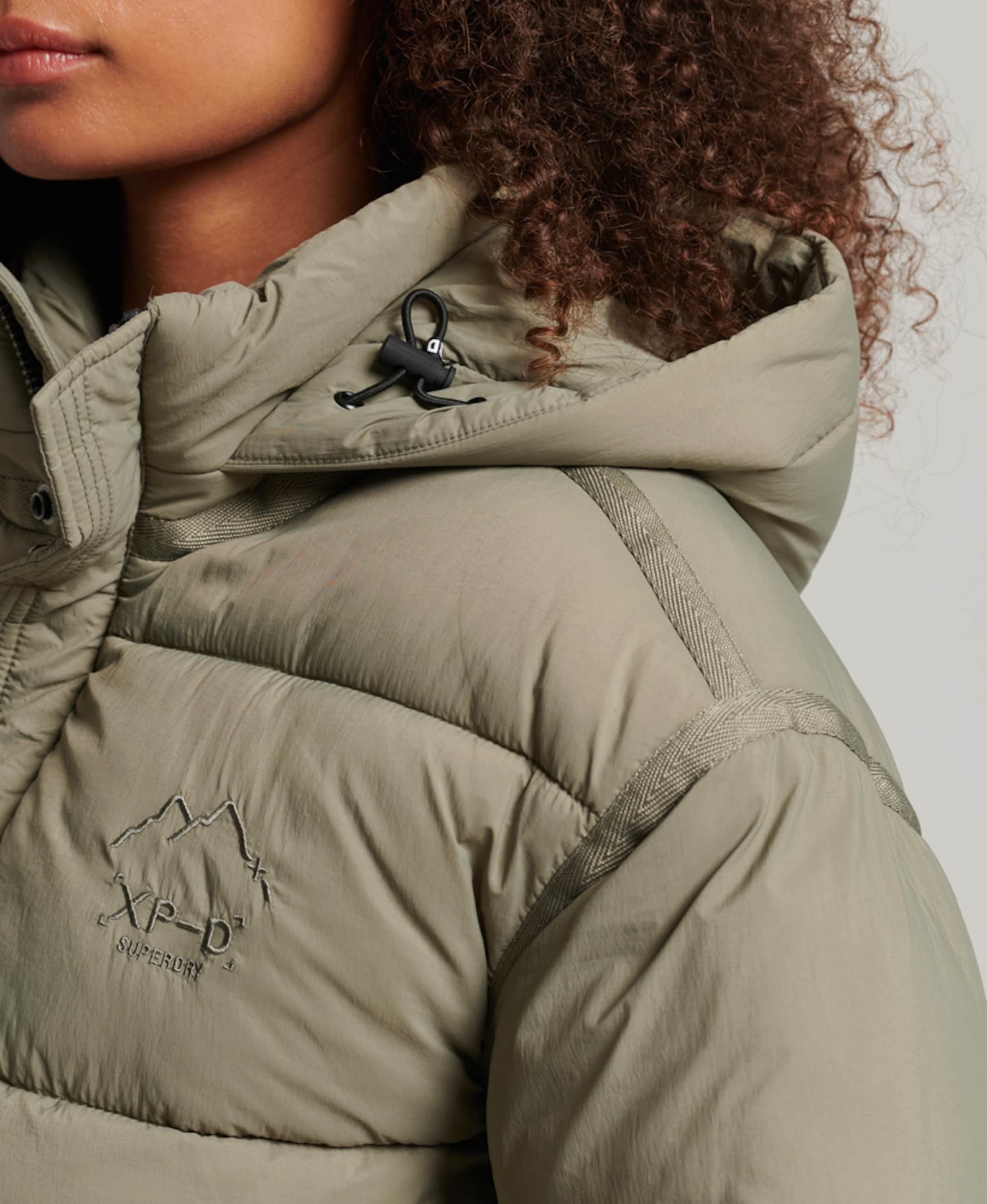 Superdry Between Season Jacket Cocoon in Khaki ABOUT YOU