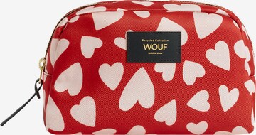 Trousse de maquillage Wouf en rouge : devant