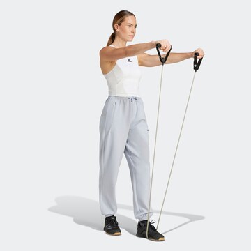 ADIDAS PERFORMANCE Tapered Workout Pants 'Designed For Training' in Grey