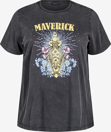 pilka Zizzi Marškinėliai 'Fiona': priekis