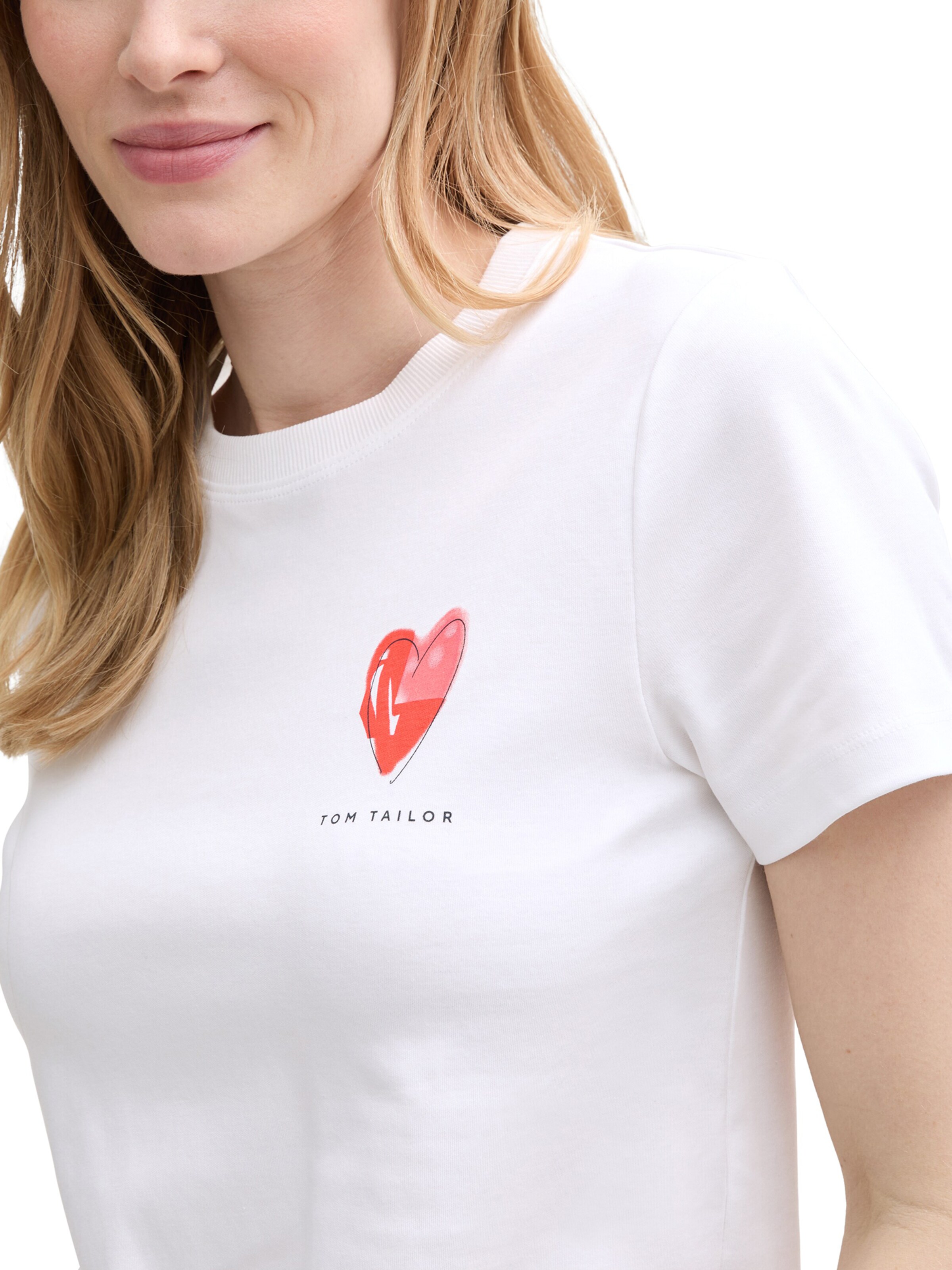 TOM TAILOR Tričko - Biela
