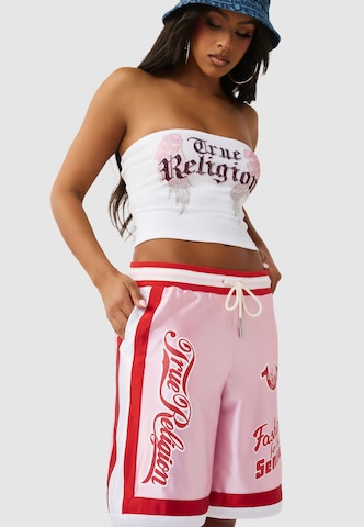 True Religion Normalny krój Spodnie sportowe w kolorze różowy