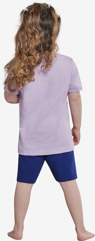 SCHIESSER Pajamas 'Cat Zoe' in Purple