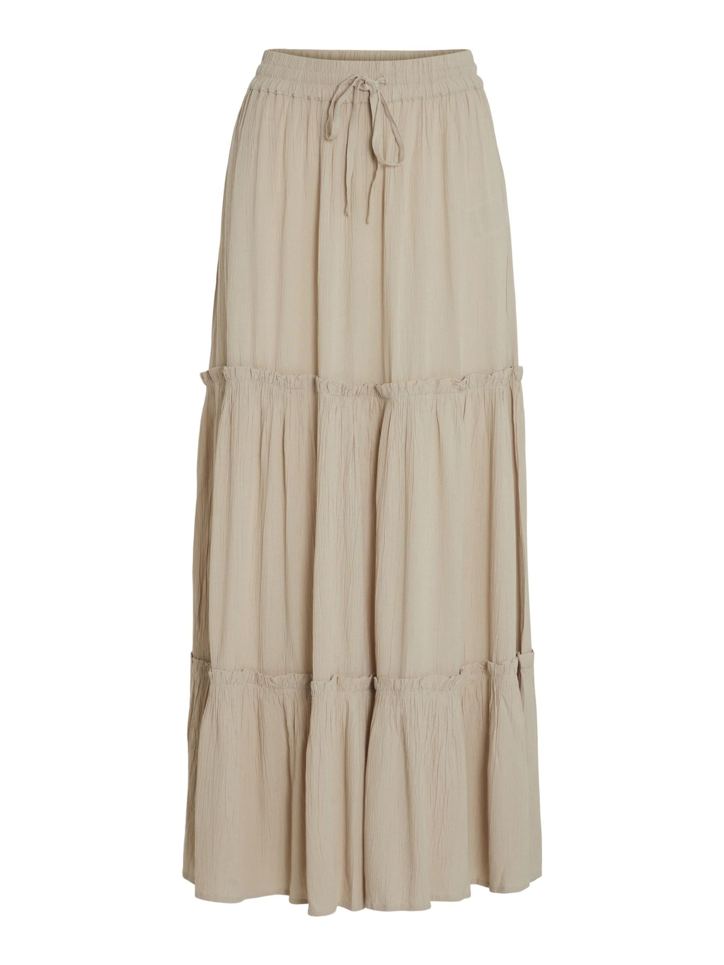 VILA Rok 'VIMESA' in Beige: voorkant