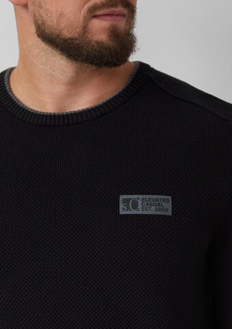 s.Oliver Pullover in Schwarz
