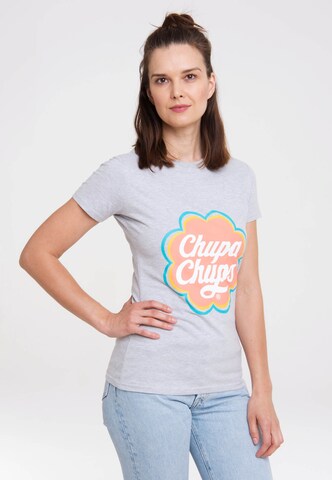 LOGOSHIRT T-Shirt 'Chupa Chups' in Grau: Vorderseite